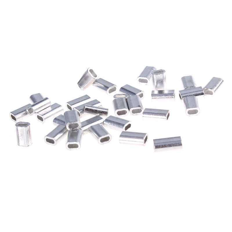 Leader Line - Visgerei-connectorset Aluminium krimpmofjes Enkelvoudige cilinder Dubbele